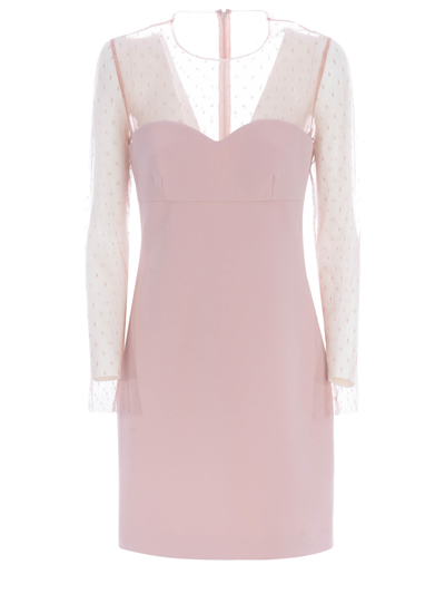 Shop Red Valentino Dress  In Cady In Rosa
