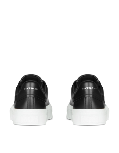 Shop Givenchy Woman City Sport Sneakers In Black Leather