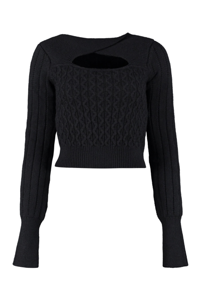 Shop Pinko Mocaccino Long Sleeve Sweater In Black