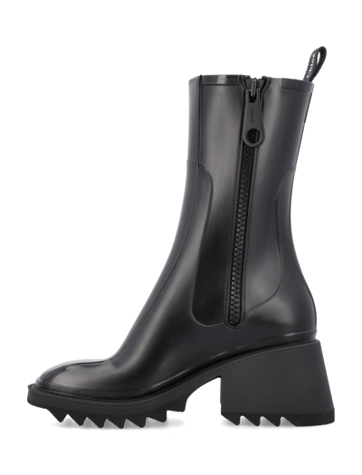 Chlo Betty Pvc Short Rain Boots In Black ModeSens