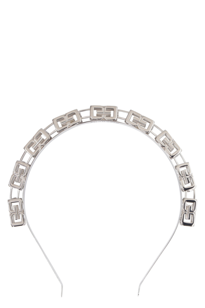 Shop Givenchy G Cube Headband In Silver