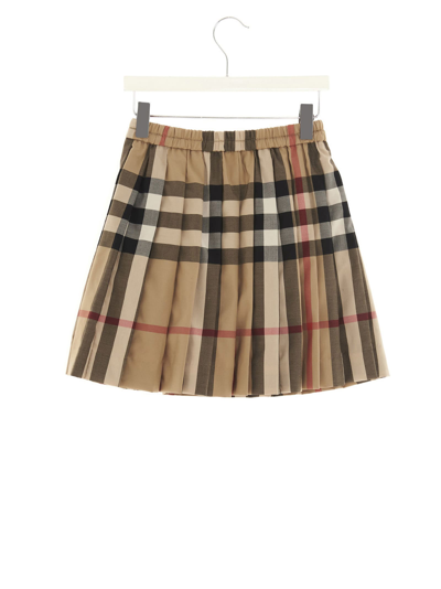 Shop Burberry Hilde Skirt In Multicolor