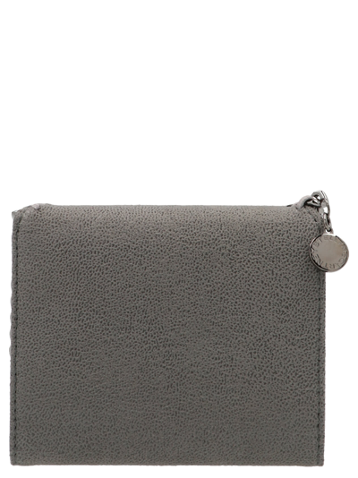 Shop Stella Mccartney Falabella Wallet In Gray