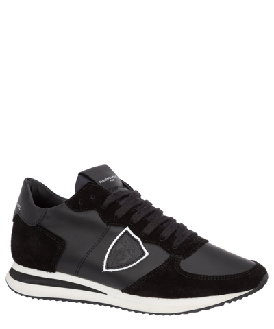 Philippe Model Trpx Sneakers In Black Suede And Leather | ModeSens
