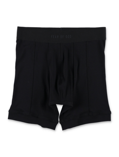 Shop Fear Of God 2 Pack Boxer Brief In Black