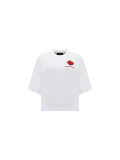 Shop Dsquared2 T-shirt In White