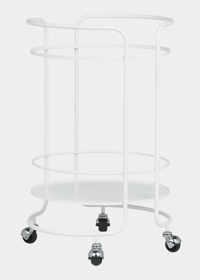Shop Fornasetti Circular Stainless Steel Trolley