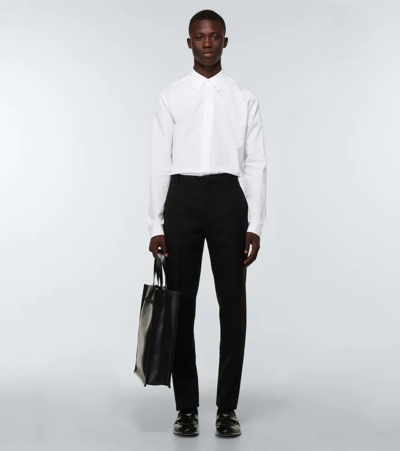 Shop Alexander Mcqueen Cotton Poplin Shirt In White