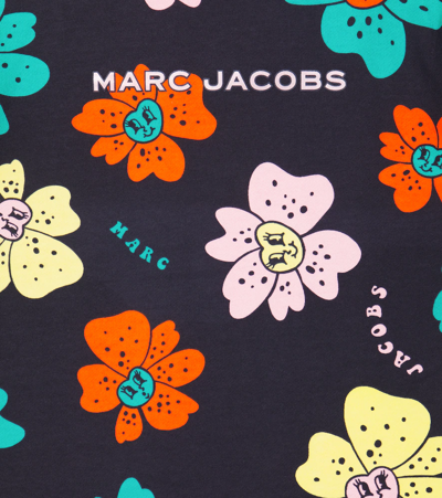 Shop Marc Jacobs Floral Cotton Dress In Navy