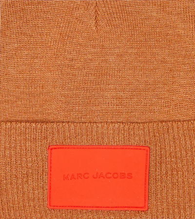 Shop Marc Jacobs Logo Beanie In Brick