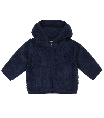 Shop Polo Ralph Lauren Baby Teddy Jacket In French Navy