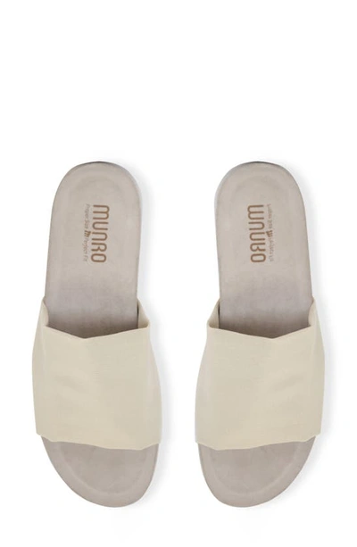 Shop Munro Nalia Platform Sandal In Beige Fabric