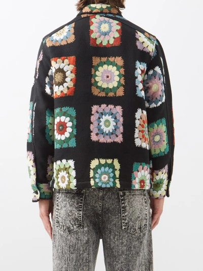 Sunflower Flap-pocket Floral-jacquard Shirt In Multicolor | ModeSens