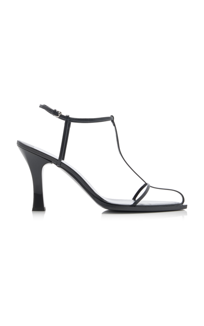 Shop The Row T-bar Leather Sandals In Black