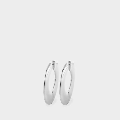 Shop Aeyde Ada Large Earrings In Silver