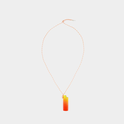 Shop Isabel Marant Sautoir Necklace In Orange