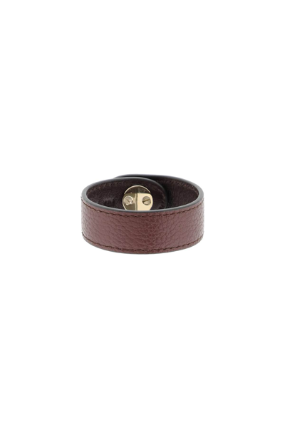 Shop Mulberry Leather Bayswater Bracelet In Brown
