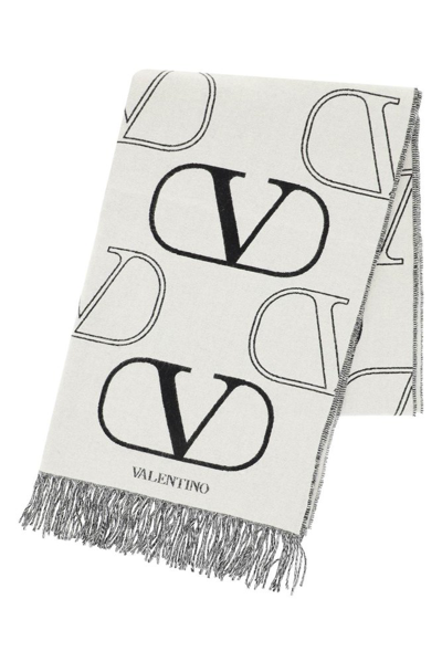 Shop Valentino Vlogo Signature Scarf In Multi