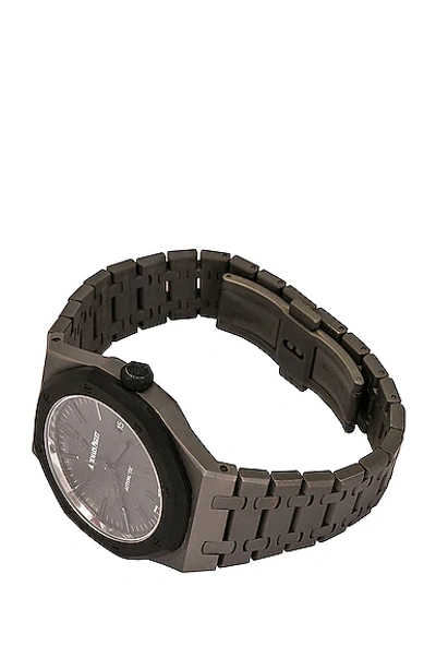 Shop Mad Paris Audemars Piguet Royal Oak In Grey & Black