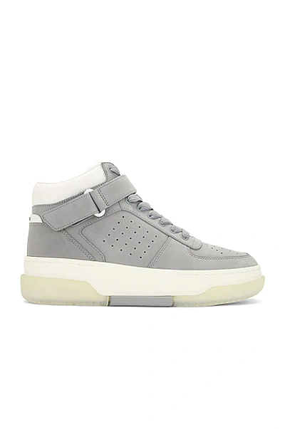 Shop Amiri Stadium Hi-top Sneaker In Grey & White Glove