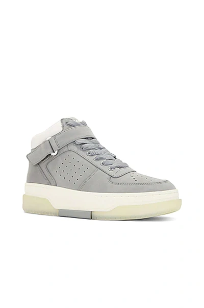 Shop Amiri Stadium Hi-top Sneaker In Grey & White Glove