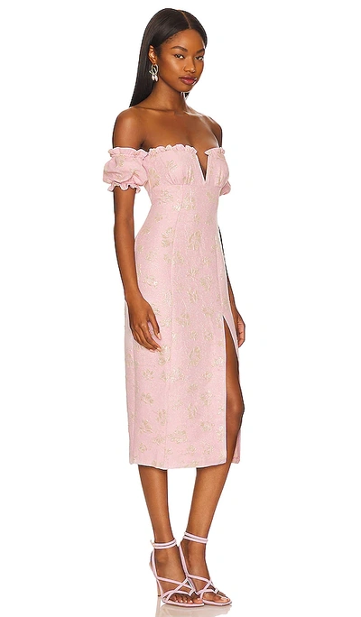 Shop Majorelle Solandia Midi Dress In Lavender