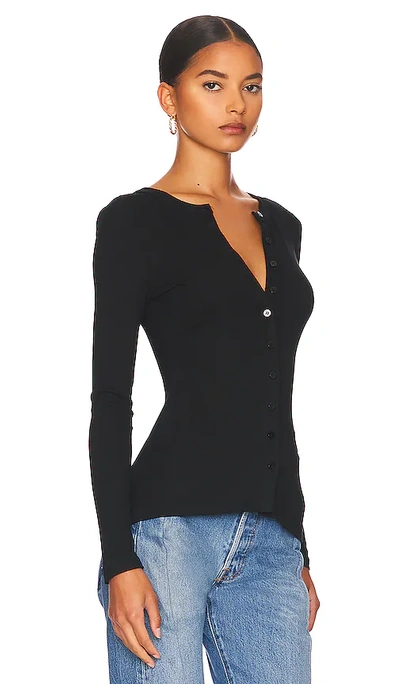 Superdown Sasha Button Top In Black