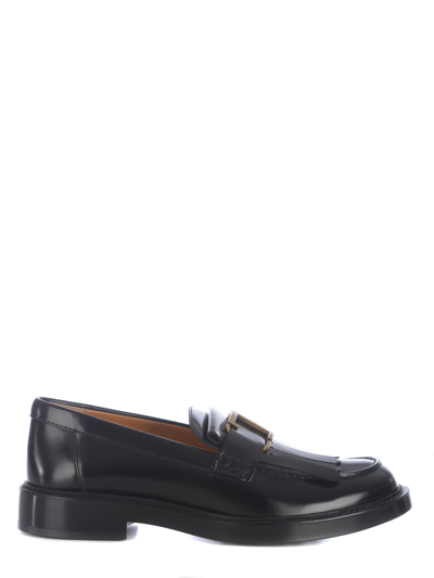 Shop Tod's Moccasins In Nero