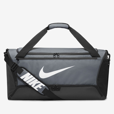 Shop Nike Unisex Brasilia 9.5 Training Duffel Bag (medium, 60l) In Grey