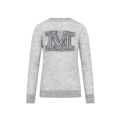Shop Max Mara Mohair And Wool Sweater In Grey