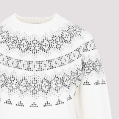 Shop Max Mara Osmio Pullover Sweater In White
