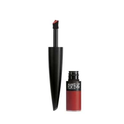 Shop Make Up For Ever Rouge Artist For Ever Matte In Chili For Life - Red Orange