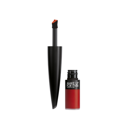 Shop Make Up For Ever Rouge Artist For Ever Matte In Everlasting Scarlet - Crimson Re