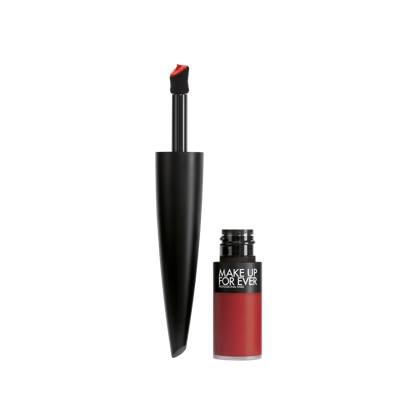 Shop Make Up For Ever Rouge Artist For Ever Matte In Constantly On Fire - Classic Red