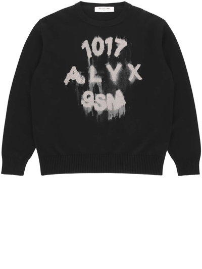 Shop Alyx Black Sweatshirt With Logo