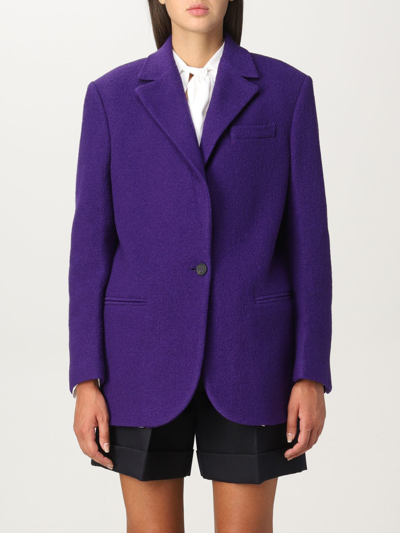 Shop Golden Goose Blazer  Woman Color Violet