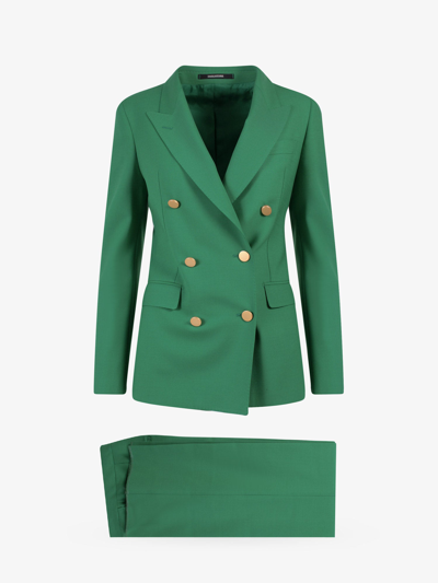 Shop Tagliatore Suit In Green