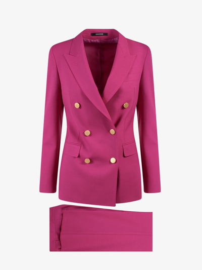 Shop Tagliatore Suit In Pink