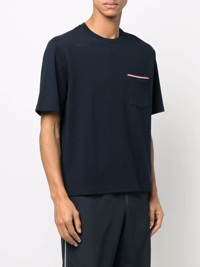 Thom Browne T-shirt In Blue