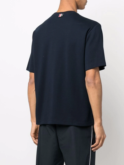 Thom Browne T-shirt In Blue