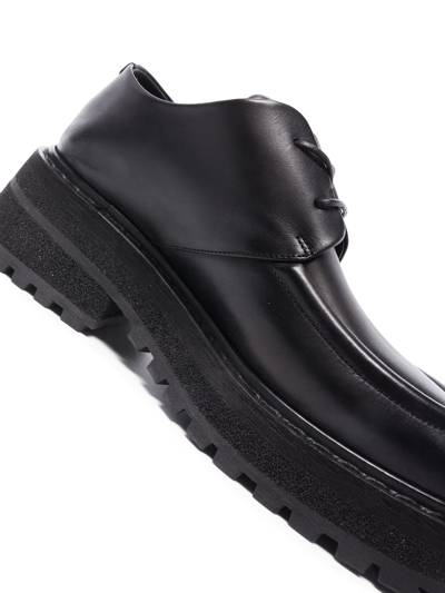 Marsèll Ridged-sole Derby Shoes In Black