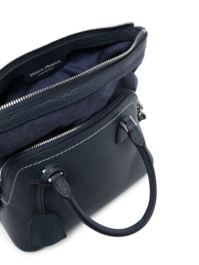 Maison Margiela 5ac Numbers-patch Shoulder Bag In Blau