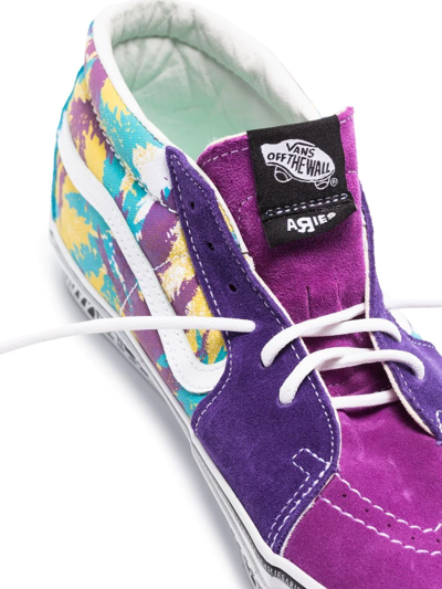 Shop Vans X Aries Sk8-mid Sneakers In Violett