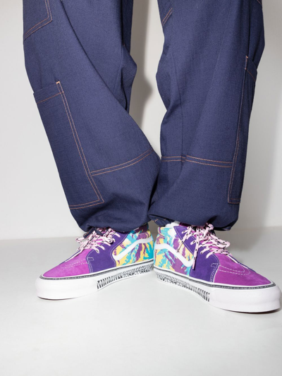 Shop Vans X Aries Sk8-mid Sneakers In Violett