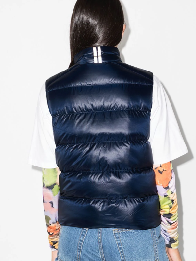 Shop Canada Goose Quilted Logo-patch Gilet In Blue