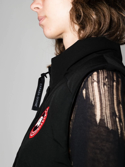 Shop Canada Goose Freestyle Logo-patch Padded Gilet In Black