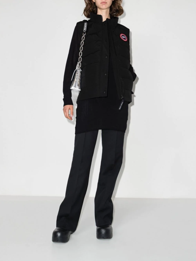 Shop Canada Goose Freestyle Logo-patch Padded Gilet In Black