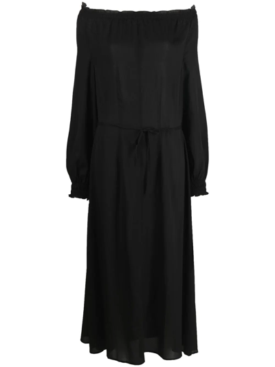 Shop Filippa K Clarissa Silk Dress In Black