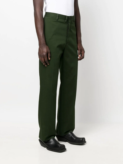 Shop Marni Straight-leg Cut Trousers In Green