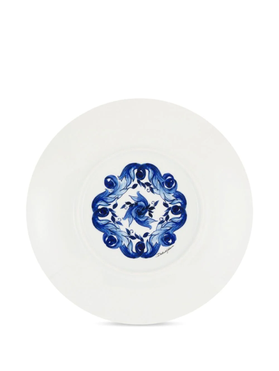 Shop Dolce & Gabbana Set-of-two Soup Bowls In Blue